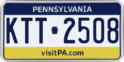 PA license plate KTT2508