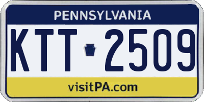 PA license plate KTT2509