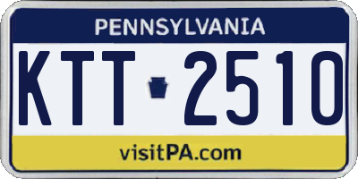 PA license plate KTT2510