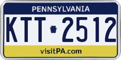 PA license plate KTT2512