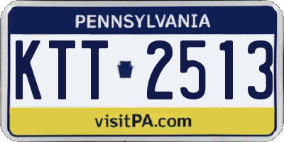 PA license plate KTT2513