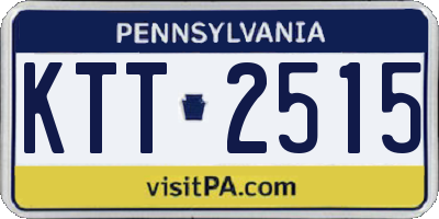 PA license plate KTT2515