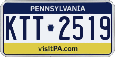PA license plate KTT2519