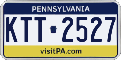 PA license plate KTT2527