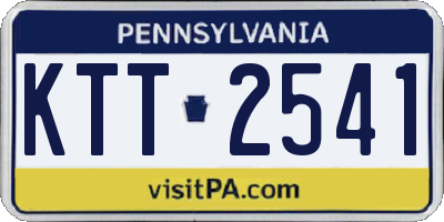 PA license plate KTT2541
