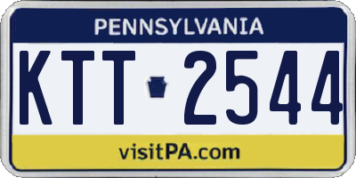 PA license plate KTT2544