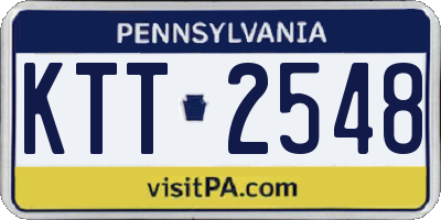 PA license plate KTT2548