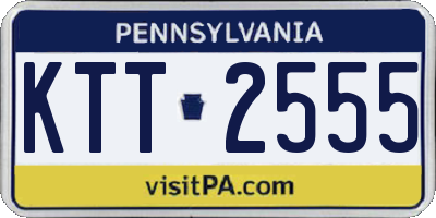 PA license plate KTT2555