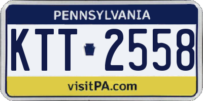 PA license plate KTT2558