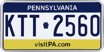 PA license plate KTT2560