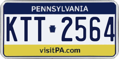 PA license plate KTT2564