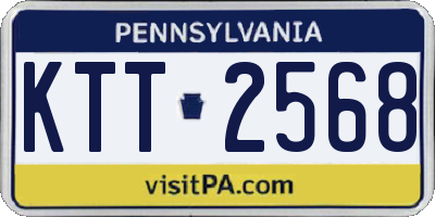 PA license plate KTT2568