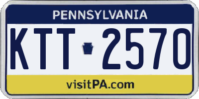 PA license plate KTT2570