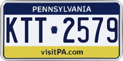 PA license plate KTT2579
