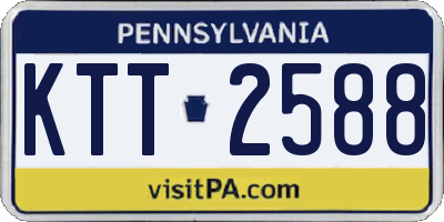 PA license plate KTT2588