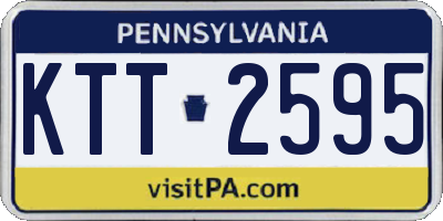 PA license plate KTT2595
