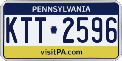 PA license plate KTT2596