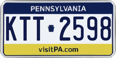 PA license plate KTT2598