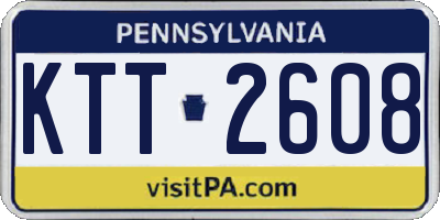 PA license plate KTT2608