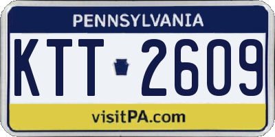 PA license plate KTT2609