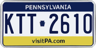 PA license plate KTT2610