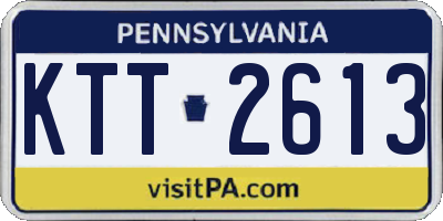 PA license plate KTT2613