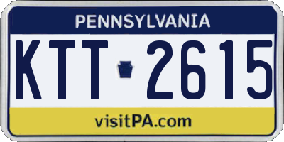 PA license plate KTT2615