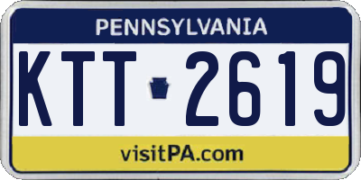 PA license plate KTT2619