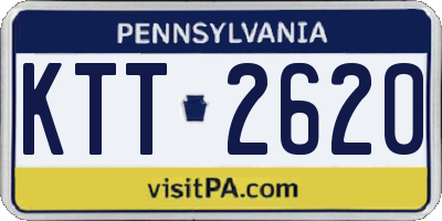 PA license plate KTT2620