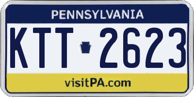 PA license plate KTT2623