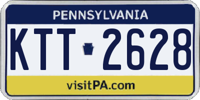 PA license plate KTT2628