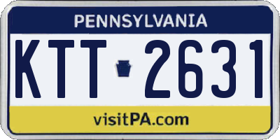 PA license plate KTT2631