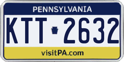 PA license plate KTT2632