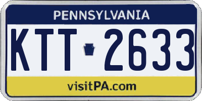 PA license plate KTT2633