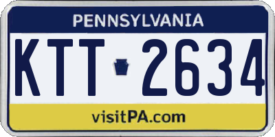PA license plate KTT2634