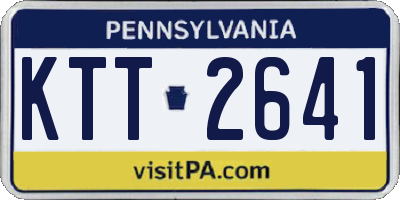 PA license plate KTT2641