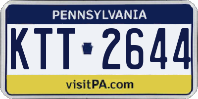 PA license plate KTT2644
