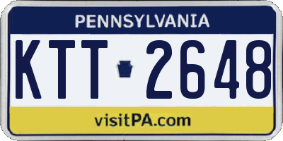 PA license plate KTT2648