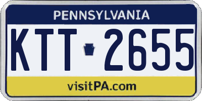 PA license plate KTT2655