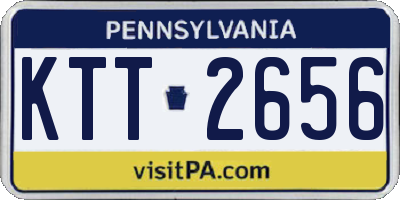 PA license plate KTT2656