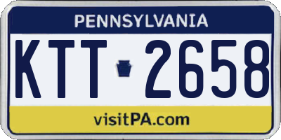 PA license plate KTT2658