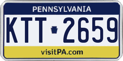PA license plate KTT2659