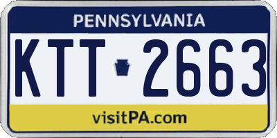 PA license plate KTT2663
