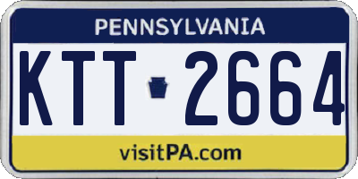 PA license plate KTT2664