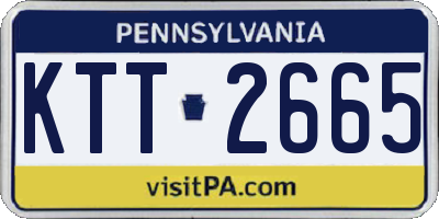PA license plate KTT2665