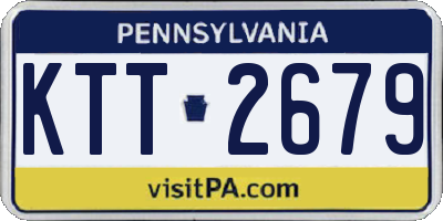 PA license plate KTT2679