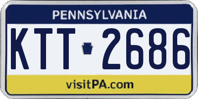 PA license plate KTT2686