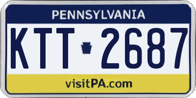 PA license plate KTT2687
