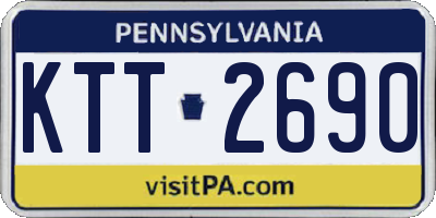 PA license plate KTT2690