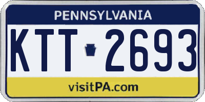 PA license plate KTT2693